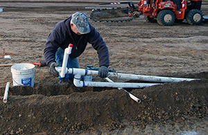 Mike is installing a new commercial sprinkler system